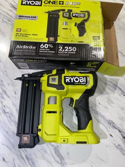 Ryobi 18v hp brushless Brad nailer