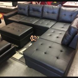 New Black Heights Sectional, Including Free Delivery 