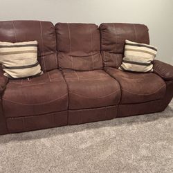 Reclining Couch, Reclining Chair and Tv Stand