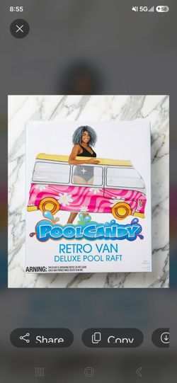 PoolCandy Retro Van Deluxe Pool Raft