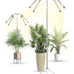 Brandnew Grow Lights for Indoor Plants Full Spectrum,15-62 Inches Height Adjustable Dsektop and Standing Plant Growing Lights with Detachable Tripod S