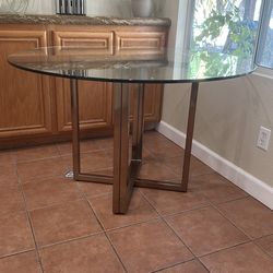 Glass Tound Table by CB2