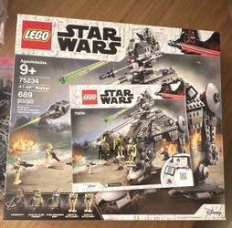 Lego Star Wars 75234 AT-AP and 75343 Dark Trooper Helmet Incomplete for parts