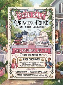 Princess House Yard Sale