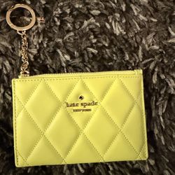 Kate Spade Lime Green Card Holder Wallet (brand New)