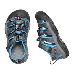 Keen Big Kids' Newport H2 | Boys Hiking Sandals Magnet Blue size 2 (Blue Gray)