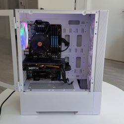 Beautiful White RGB Gaming PC Perfect for Entry-Level Gamer ⚪️ RX 570 8GB | 32GB RAM | 1TB Storage