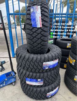 285/70/17 LT ATLANDER MT New Set of Tires Installed and Balanced Set de Llantas Nuevas Instaladas y Balanceadas