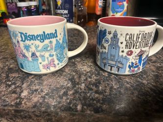 Disneyland and California  adventure Starbucks coffee mugs