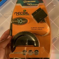 Game Elements Recoil Retractable Extension Cable 10FT PS2 Gamecube XBOX - NOS  Wworjd Nintendo GameCube Xbox OG PlayStation 1 And 2 