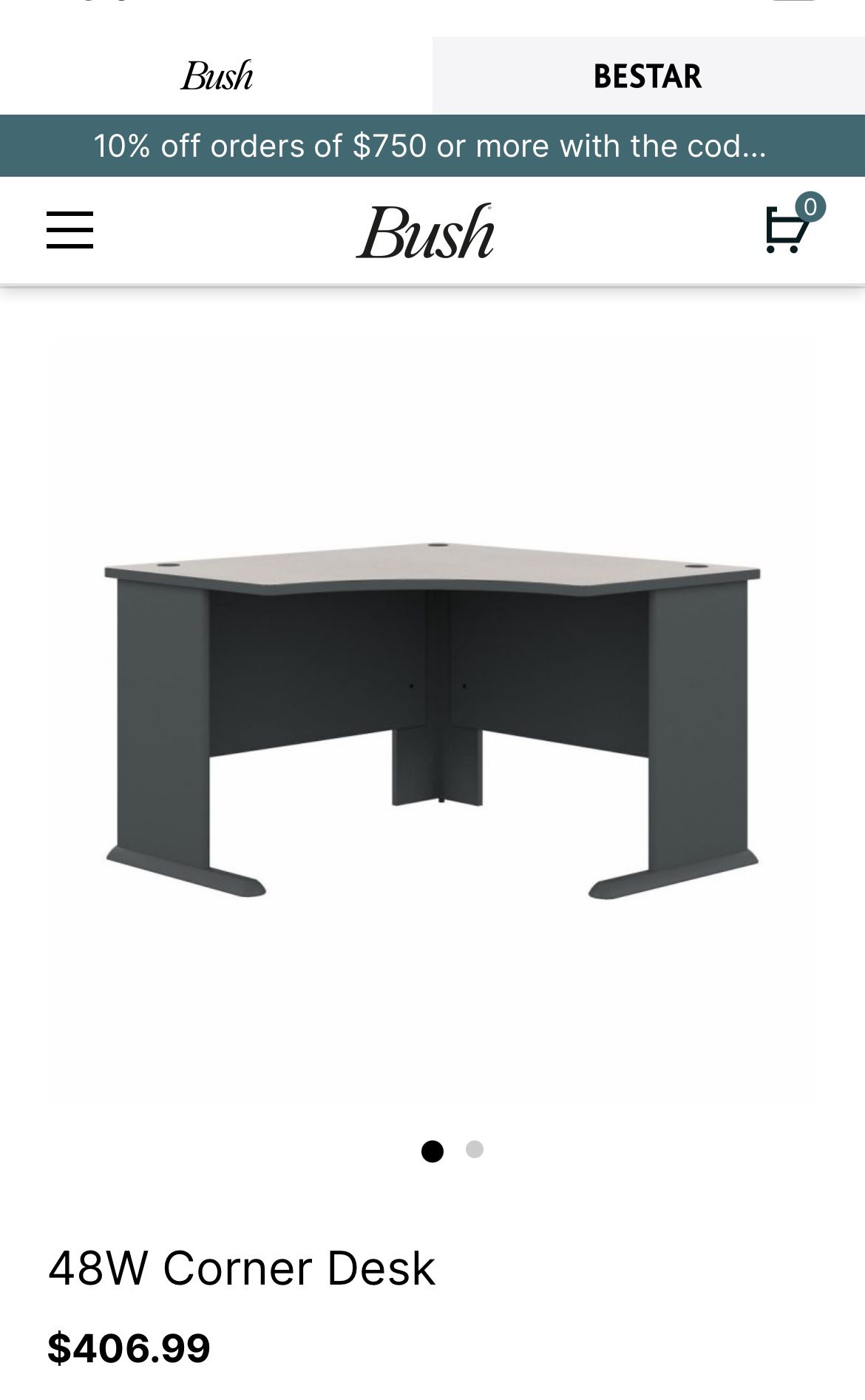 Corner Desk with Expandable Design 