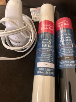 Heat press with heat vinyl rolls bulk