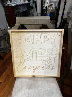 Happy Camper Paintable Sign