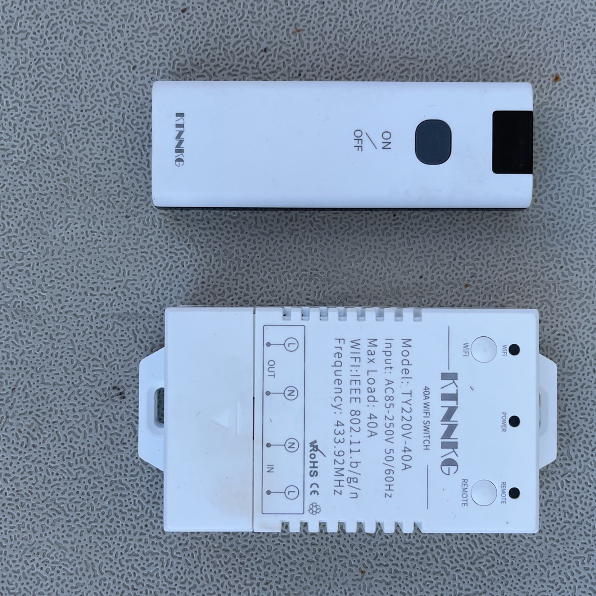 40amps WiFi Switch for Garden Light, Pool Pump and Dust Collector,Support Remote Control,Compatible with Tuya APP,Neutral Wire Required,110V 2