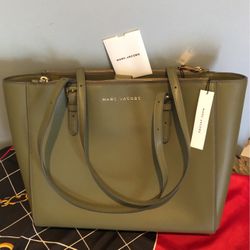 Marc Jacobs Leather Tote .New