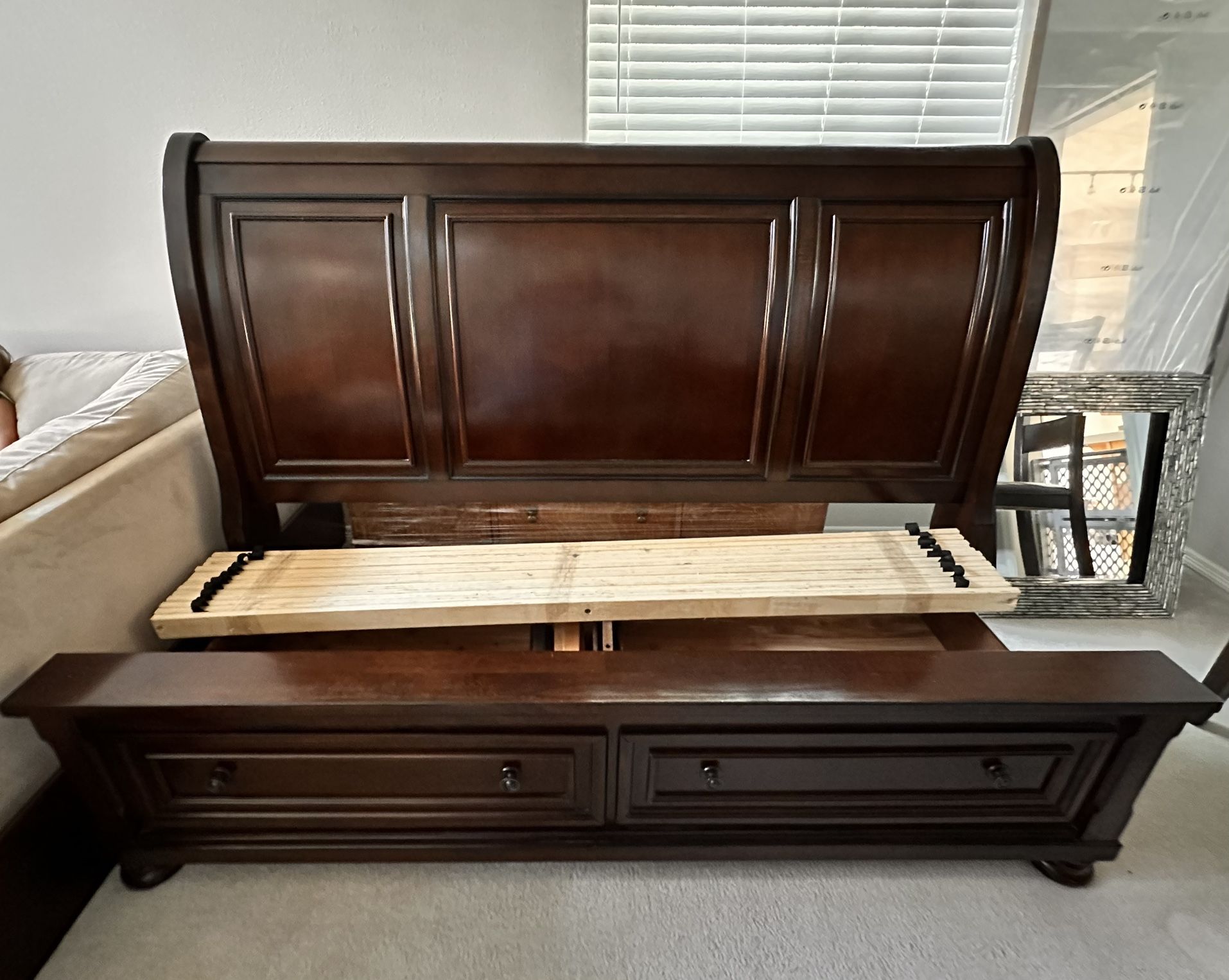 Ashley Furniture King Porter Rustic Brown Bedroom Suite