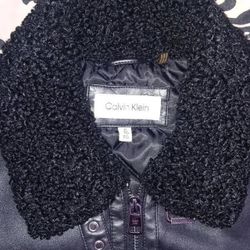 Calvin Klein Leather Coat