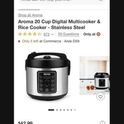 Aroma Multi Rice Cooker