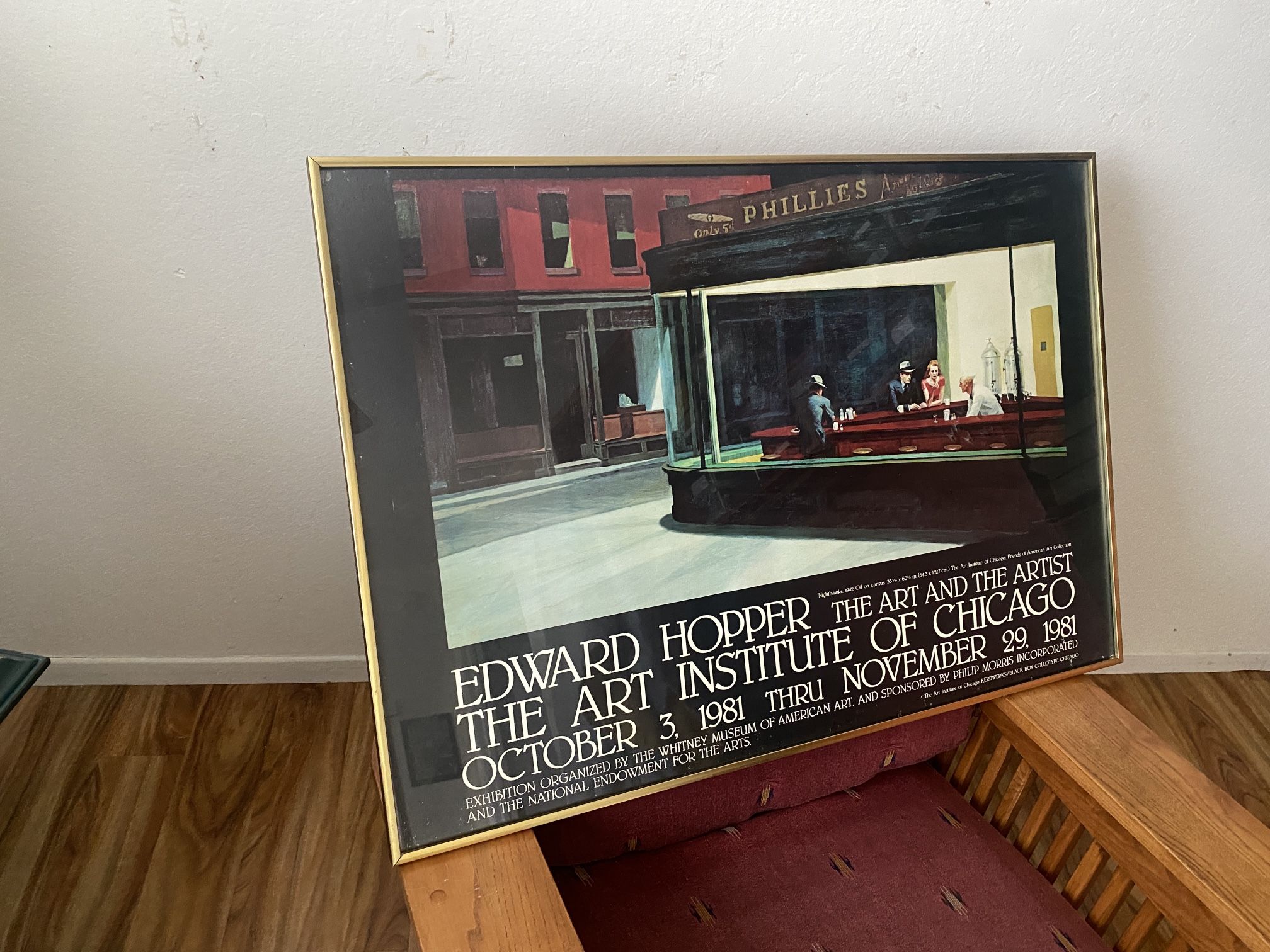 Edward Hopper Chicago Museum Poster