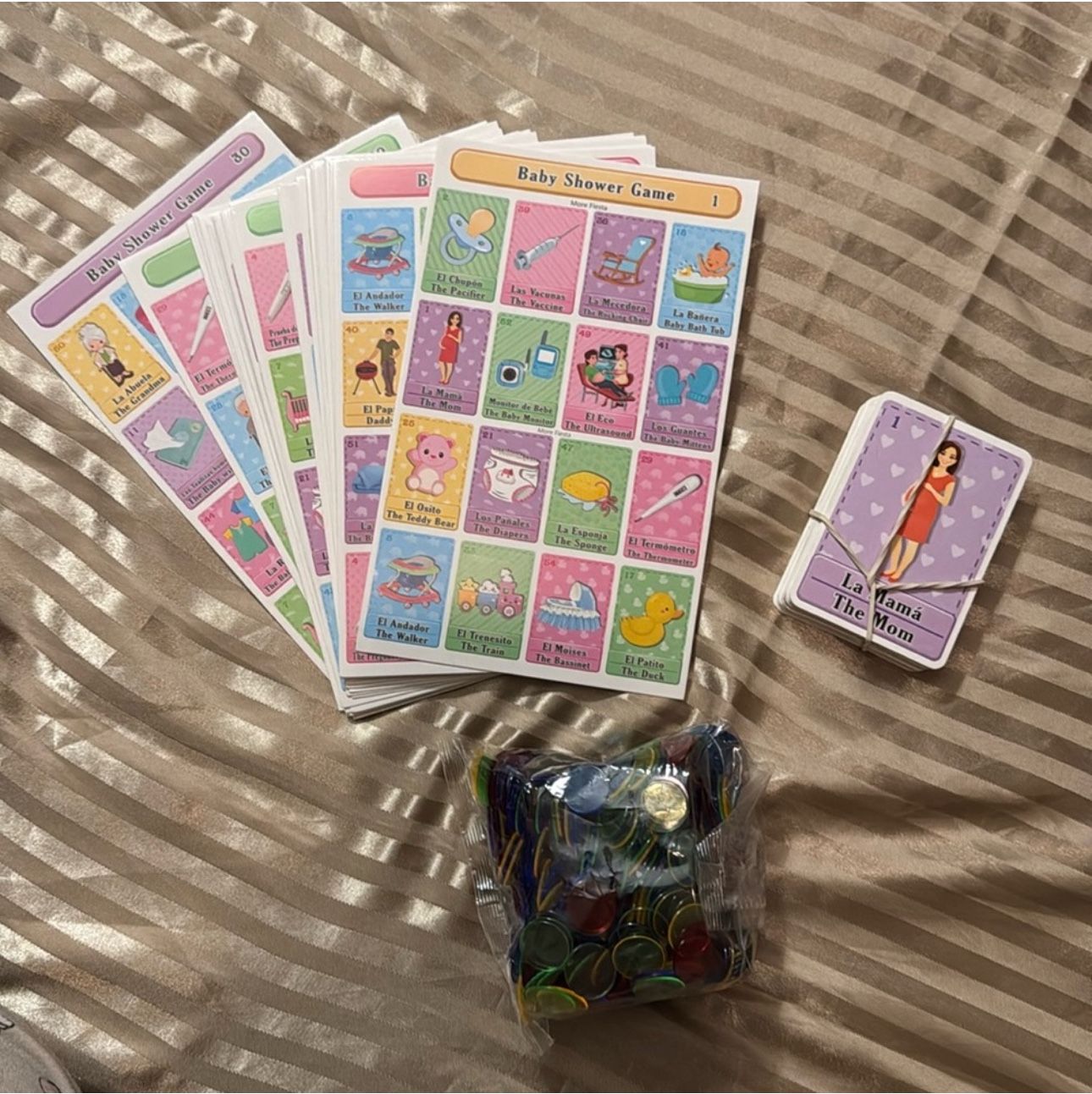 Bilingual Baby Shower Lottery