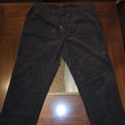 Asos Design Corduroy Joggers size XL Black 