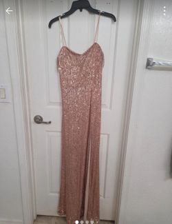 Rose gold elegant dress