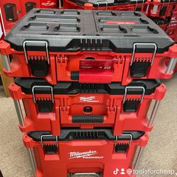 Milwaukee PACKOUT 22 in. Rolling Tool Box, 22 in. Large Tool Box and 22 in. Medium Tool Box ProSystem Low Profile Handle $339