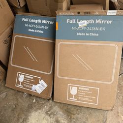 24 in. x 36 in. Metal Framed Rounded Rectangle Bathroom Vanity Mirror in Black (1) Available