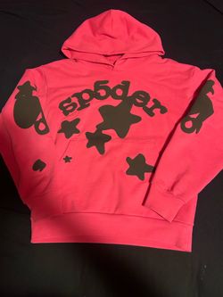 Pink and black spider hoodie