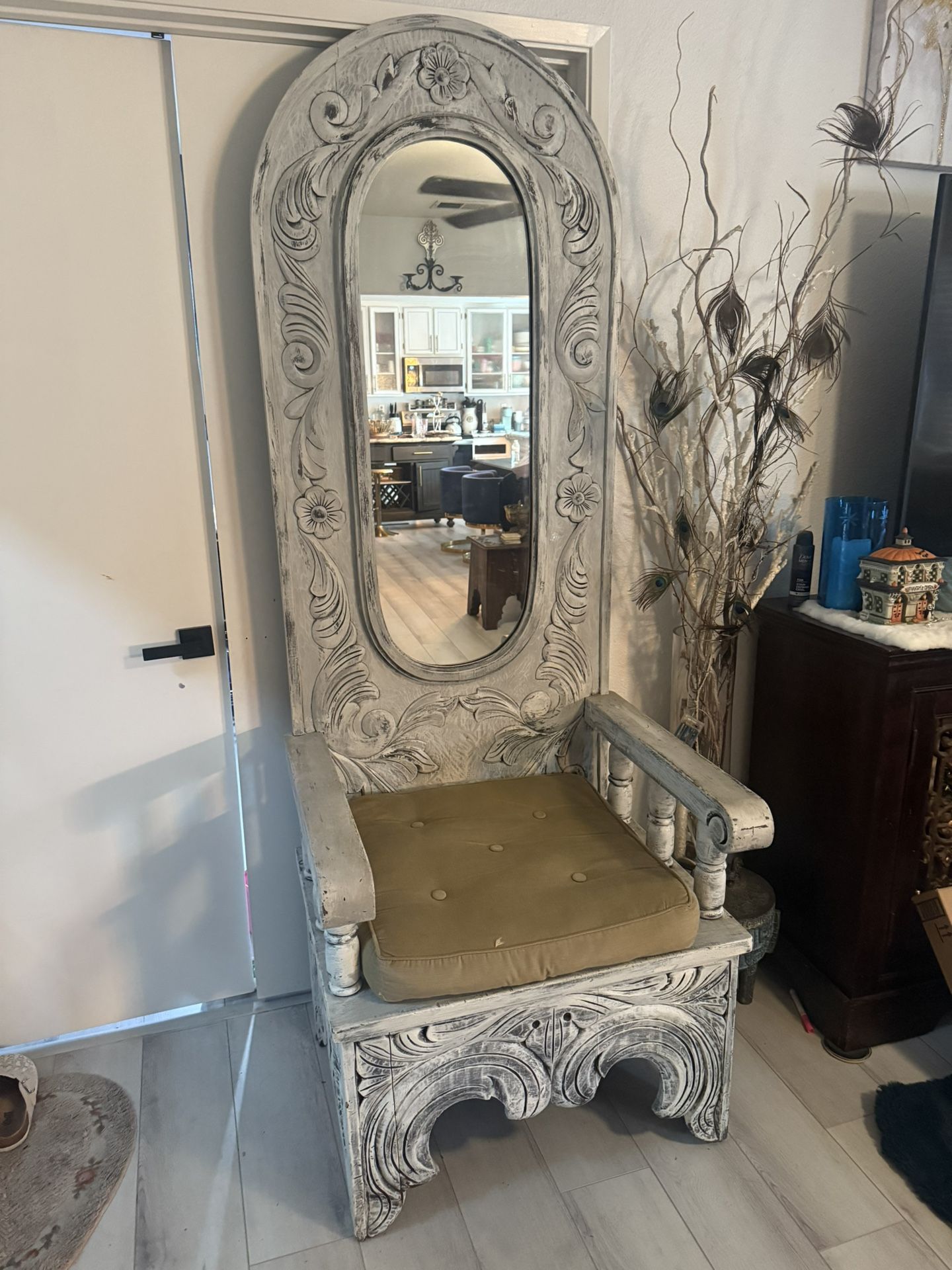 Unique, Vintage Mirror Chair