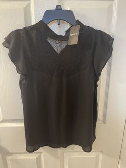 Black Lace Blouse 
