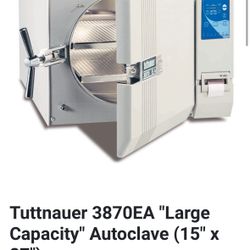 **Tuttnauer Autoclave Steam Sterilizer Model 3870EA for Sale** USED 