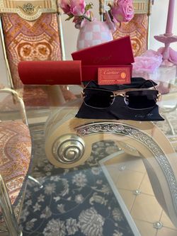 Cartier Rimless Sunglasses with Box and Case