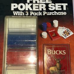 Bucks Cigarettes Playing Cards And Poker Chips