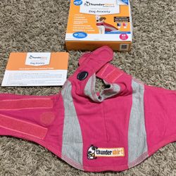 ThunderShirt Dog Anxiety Jacket Behavior Modification Pink Size X-Small (8-14 lbs)