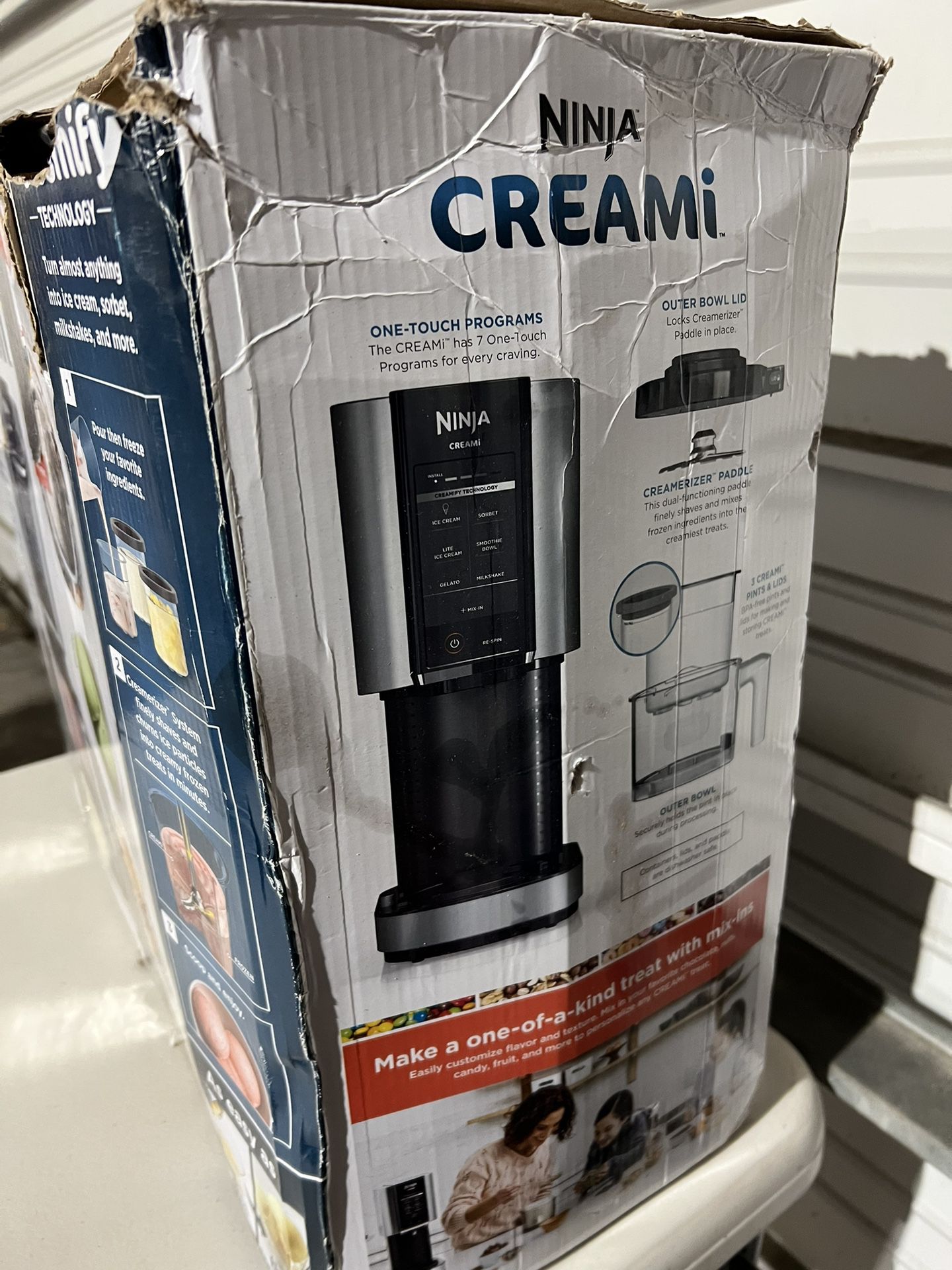 Ninja NC301 CREAMi Ice Cream Maker 7 One-Touch Programs USED