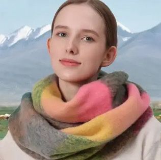 Elegant Soft Plaid Infinity Scarf