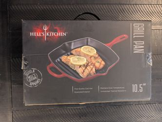 Cast Iron Grill Pan 10.5" Enameled