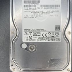 TOSHIBA 500Gb Hard Drive