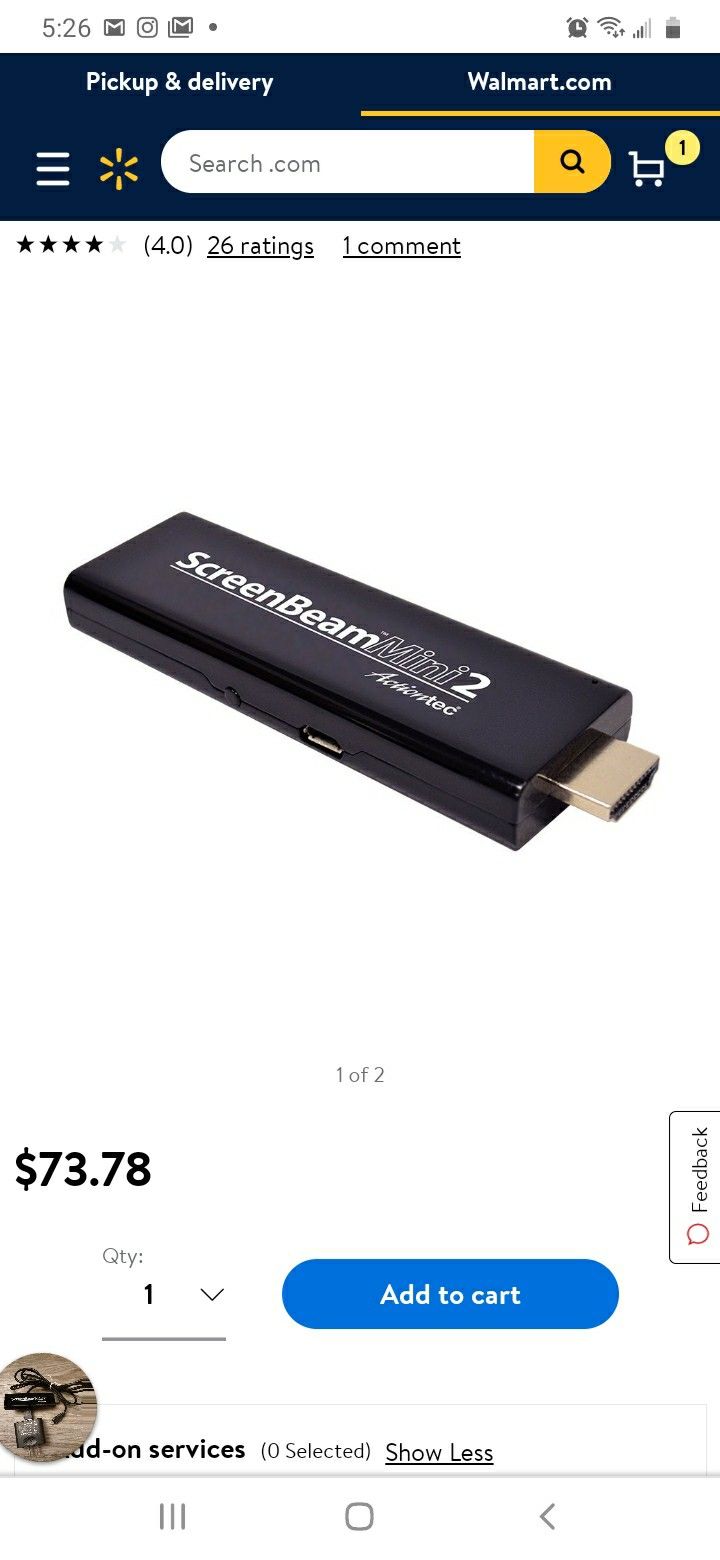 Screenbeam SBWD60A01 ScreenBeam Mini 2 Wireless Display Receiver