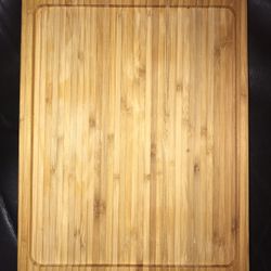 Authentic Bamboo Wood Cutting Board/Serving Tray - NEW