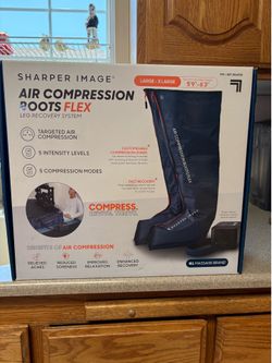 Sharper Image Air Compression Boots Flex Leg Recovery Ststem