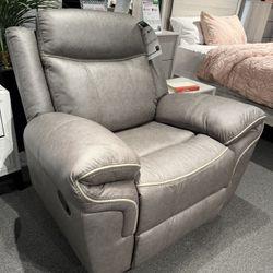 Gray Rocker Recliner
