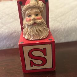 Vintage Santa  Wooden Was Mine When I Was A Kid 
