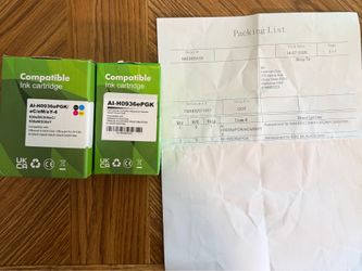 HP 936/936e XL Compatible Ink — 5 Cartridge Set — OfficeJet Pro 9120e/9125e/9130e — $40 (paid $89)