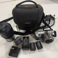Sony Nex-5 Mirrorless Camera. 