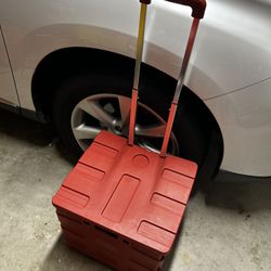 Red Storage Box Collapseable Mobile