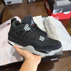 Jordan 4 SE Black Canvas