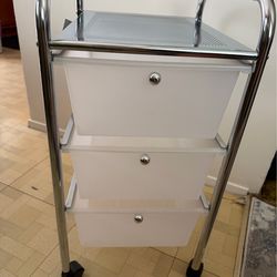 3 Drawer Sheer Rolling Cart