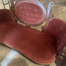Antique Red Couch